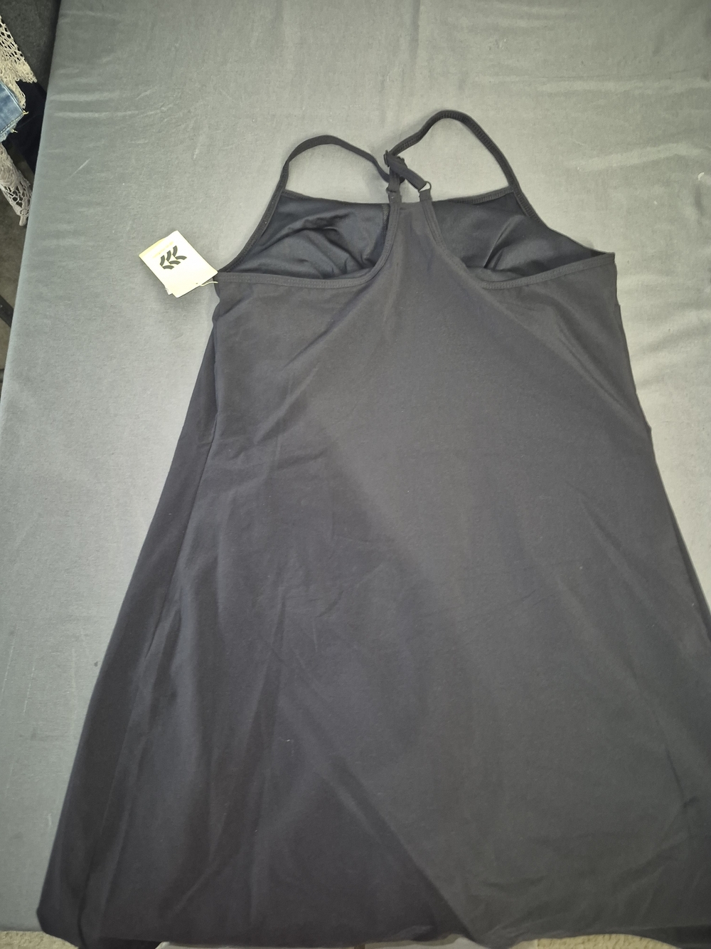 Black Racerback Slip - Simple Stretch Tank Dress